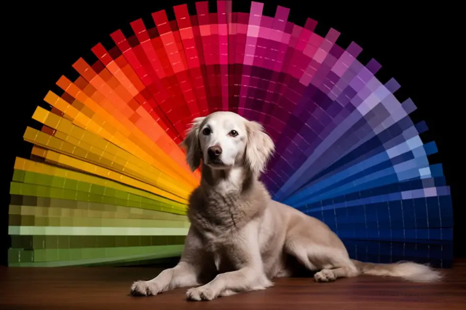 är hundar färgblinda